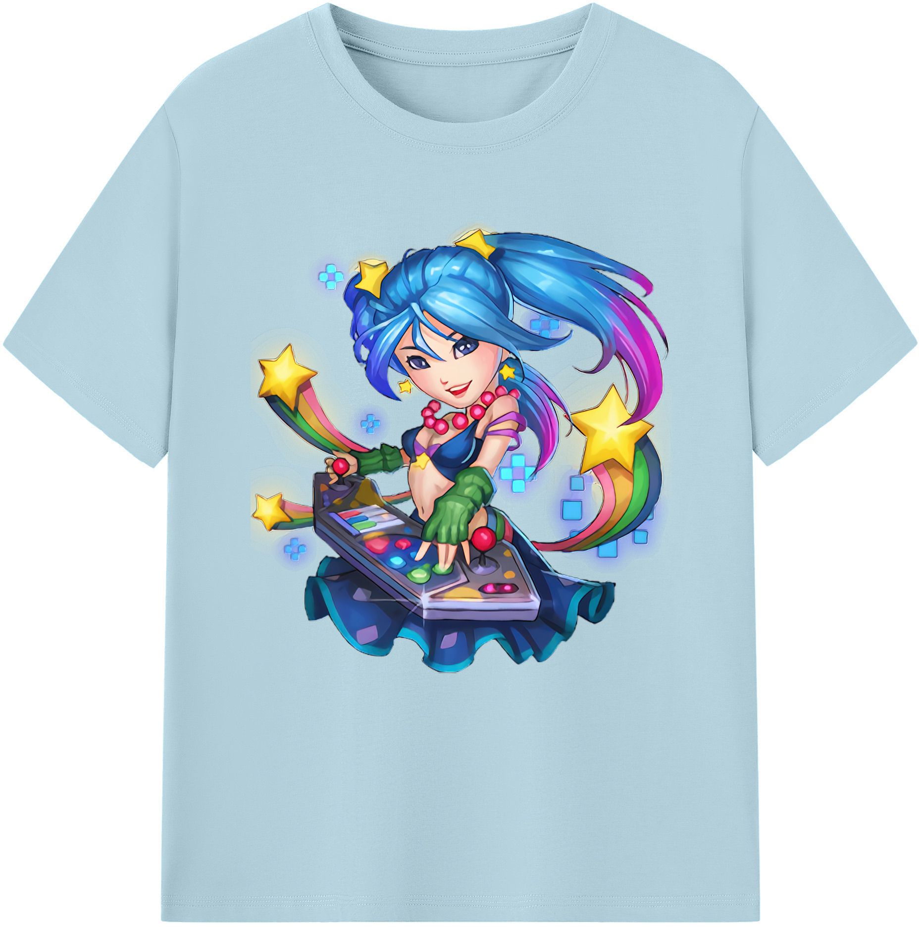 リーグ・オブ・レジェンド League of Legends LOL 綿100％半袖Tシャツ（フロントプリント）